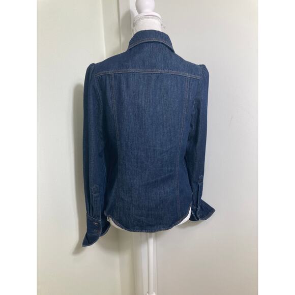 Dries Van Noten Denim Button Up Shirt Sz 42 - Picture 2 of 3